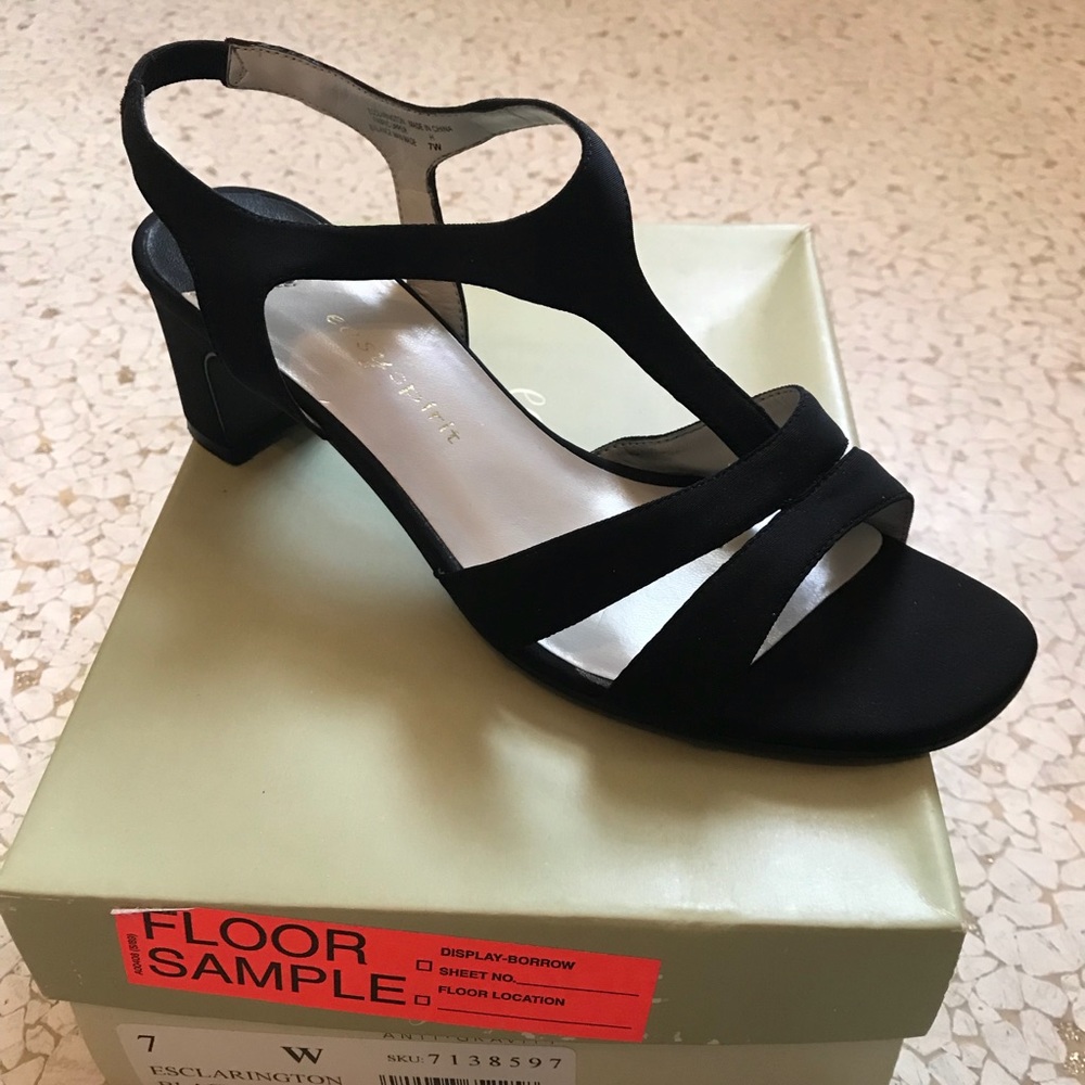 Black Open Toe Shoe